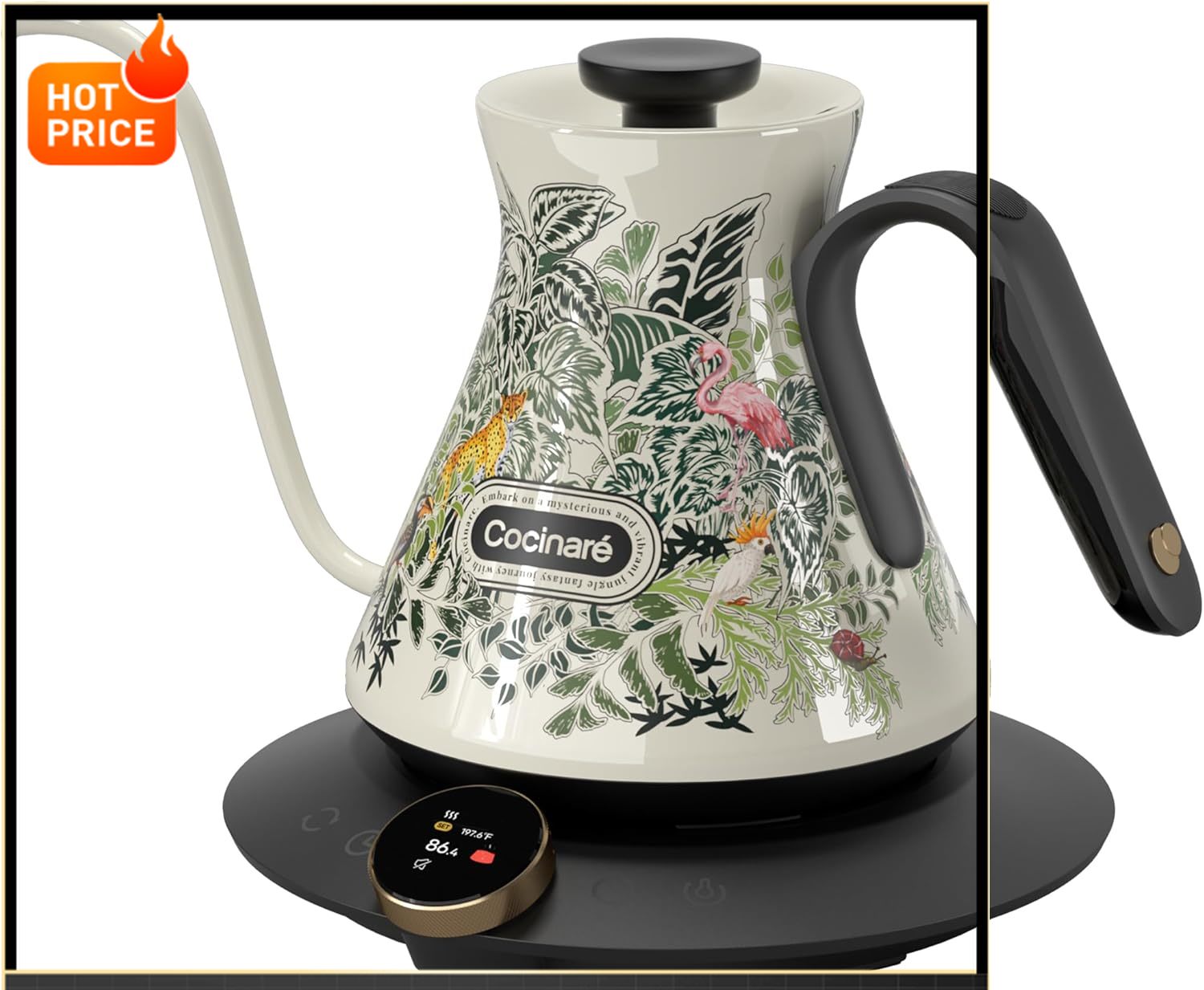 Electric Kettle Gooseneck - BestsellerFLOW M6 Pro Electric Gooseneck Kettle