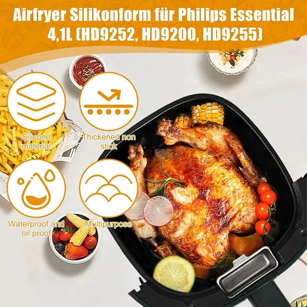 17cm Silicone Air Fryer Mold - – Air Fryer 5L Digital Bewertung und Preis