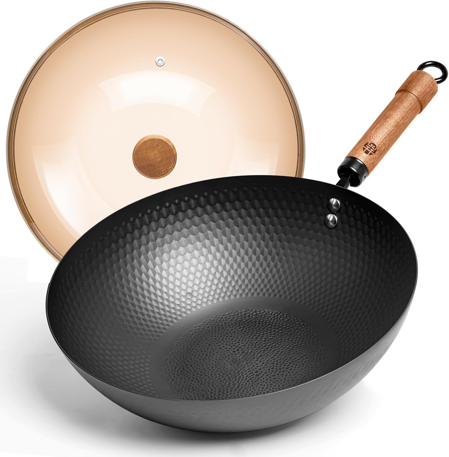 Carbon Steel Wok Pan with Lid, – Wok Electric Flat Bewertung und Preis