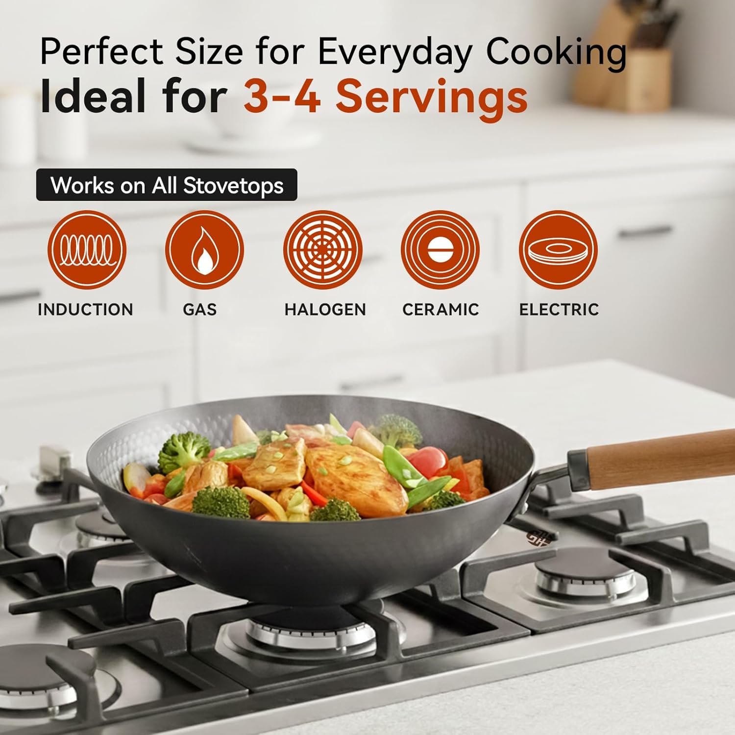 Carbon Steel Wok Pan with Lid, – Wok Electric Flat Bewertung und Preis