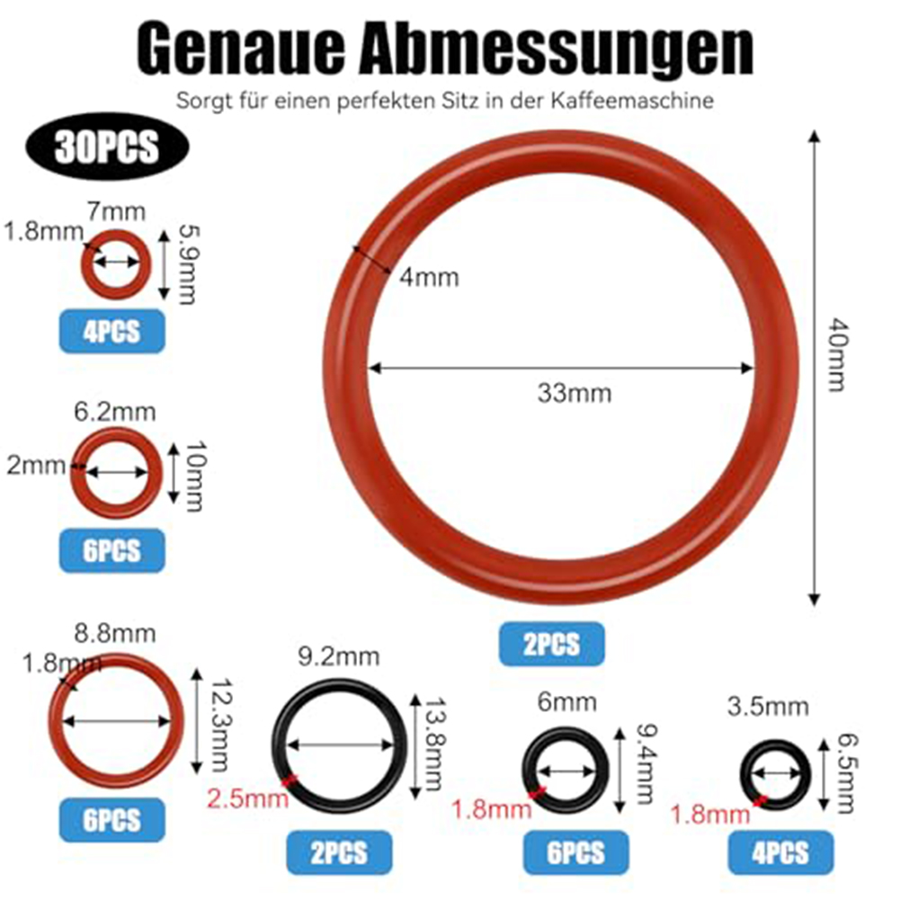 30pcs Coffee Machine O-ring Fo – Kitchen Appliances Outlet Bewertung und Preis