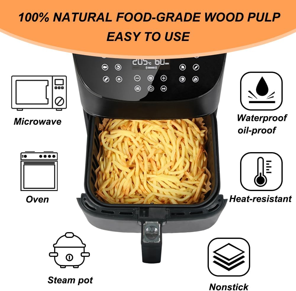 100Pcs 23cm XXL Square Hot Air – Air Fryer 5L Digital Bewertung und Preis