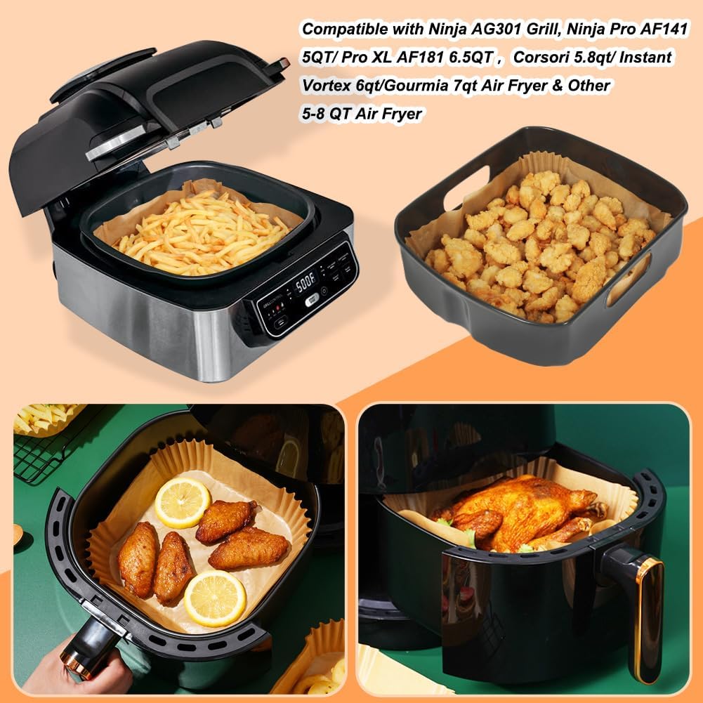 100Pcs 23cm XXL Square Hot Air – Air Fryer 5L Digital Bewertung und Preis