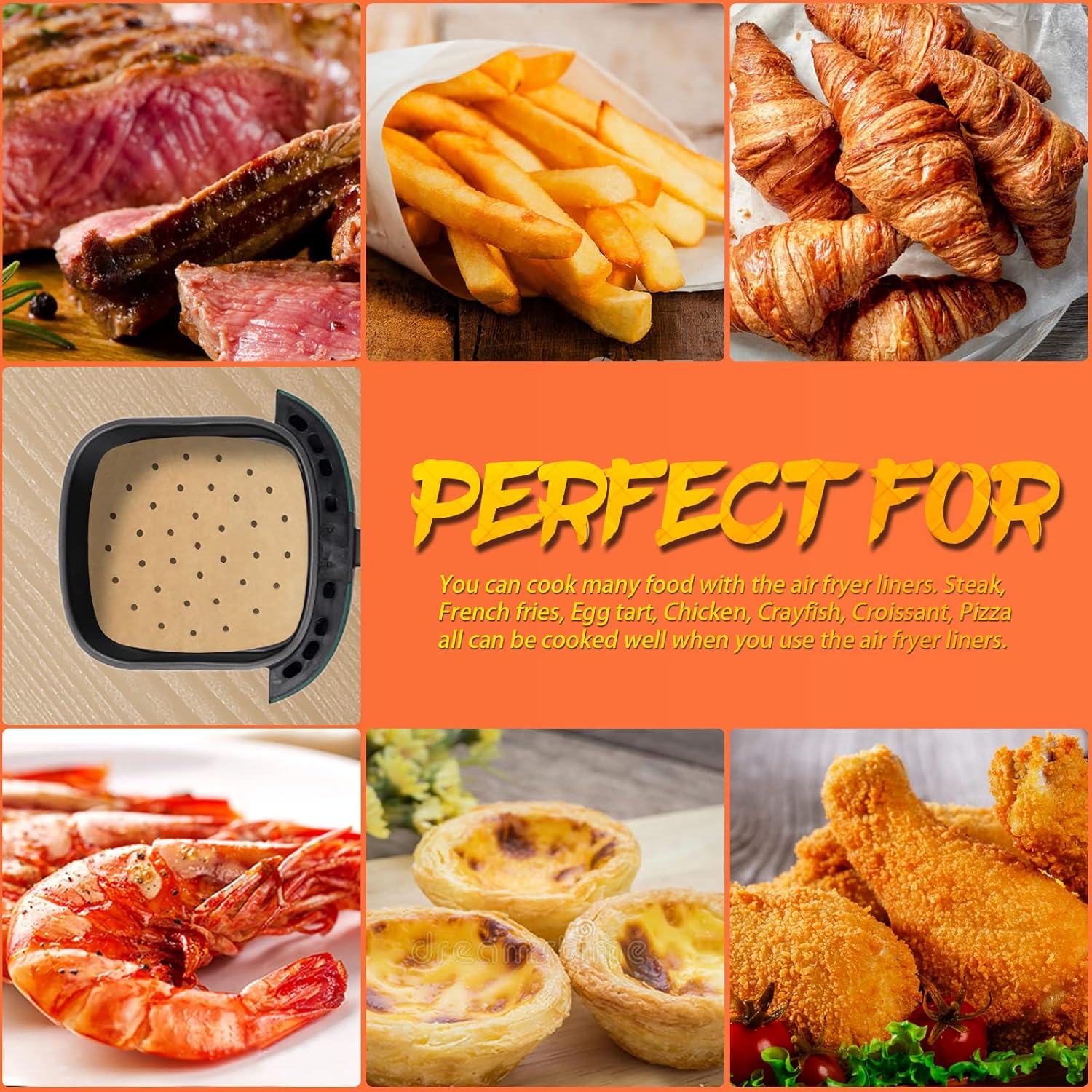 100Pcs 23cm XXL Square Hot Air – Air Fryer 5L Digital Bewertung und Preis