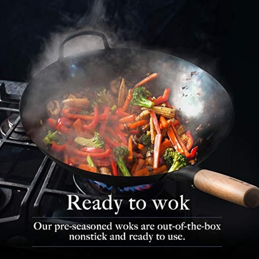 14 Inch Pre-Seasoned Carbon St – Wok Electric Flat Bewertung und Preis