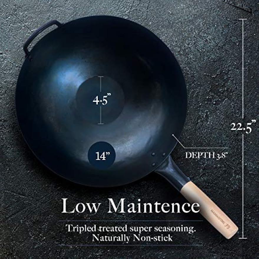 14 Inch Pre-Seasoned Carbon St – Wok Electric Flat Bewertung und Preis