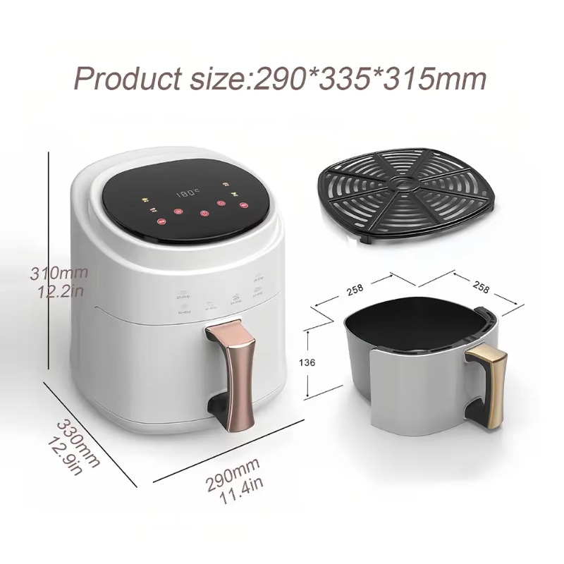 2800W 5L 6L 8L Digital Control – Air Fryer 5L Digital Bewertung und Preis