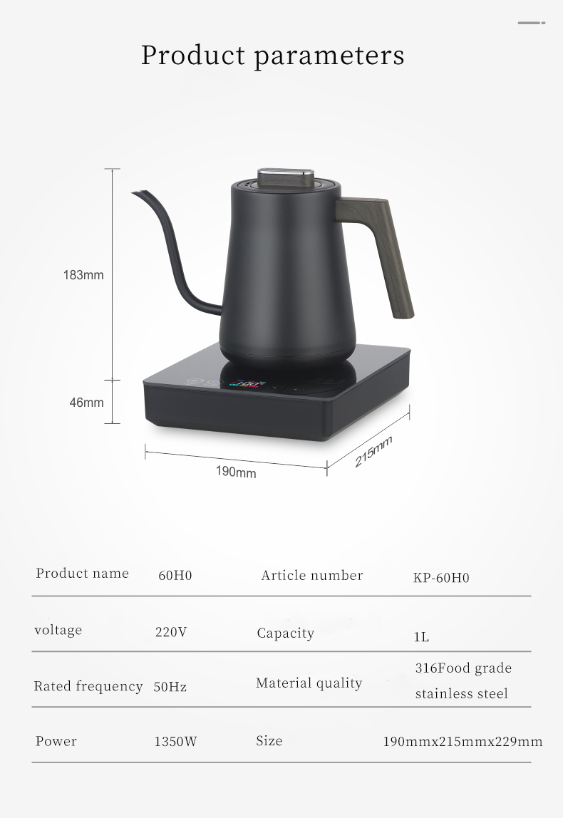 HK-60H0 1.5L Gooseneck Electri – Electric Kettle Gooseneck Bewertung und Preis