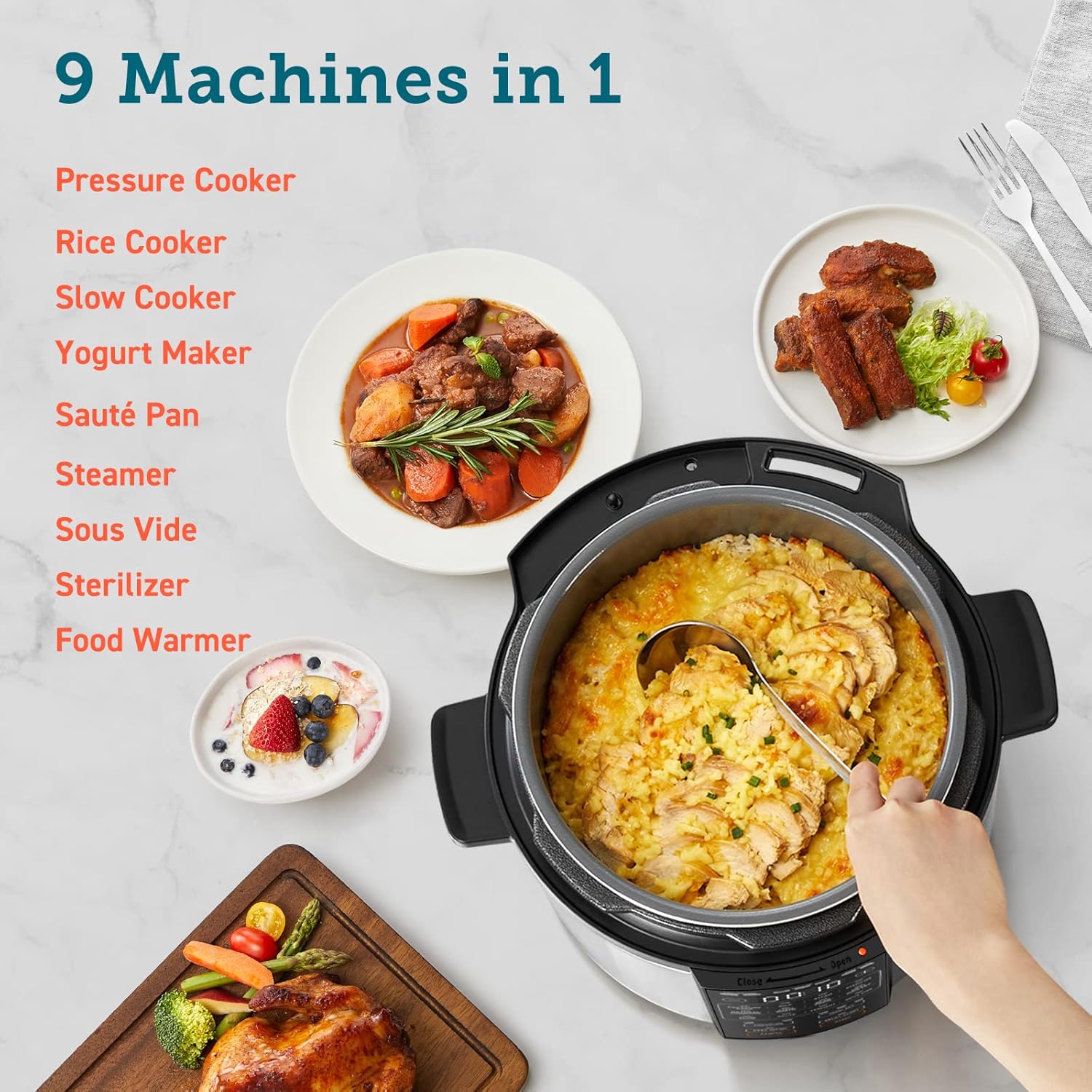 Pressure Cooker 6 qt, 9-in-1 I – Instant Pot Pressure Cooker Bewertung und Preis