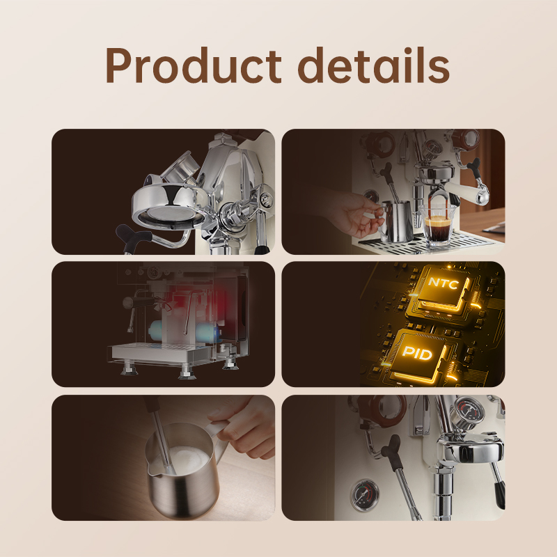 MDK White 58mm Dual Boiler Cof – Espresso Machine Semi Auto Bewertung und Preis