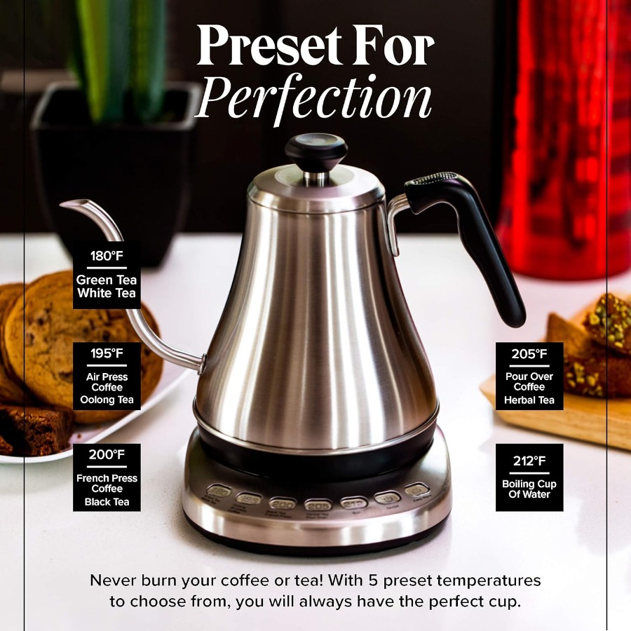 Gooseneck Electric Kettle with – Electric Kettle Gooseneck Bewertung und Preis
