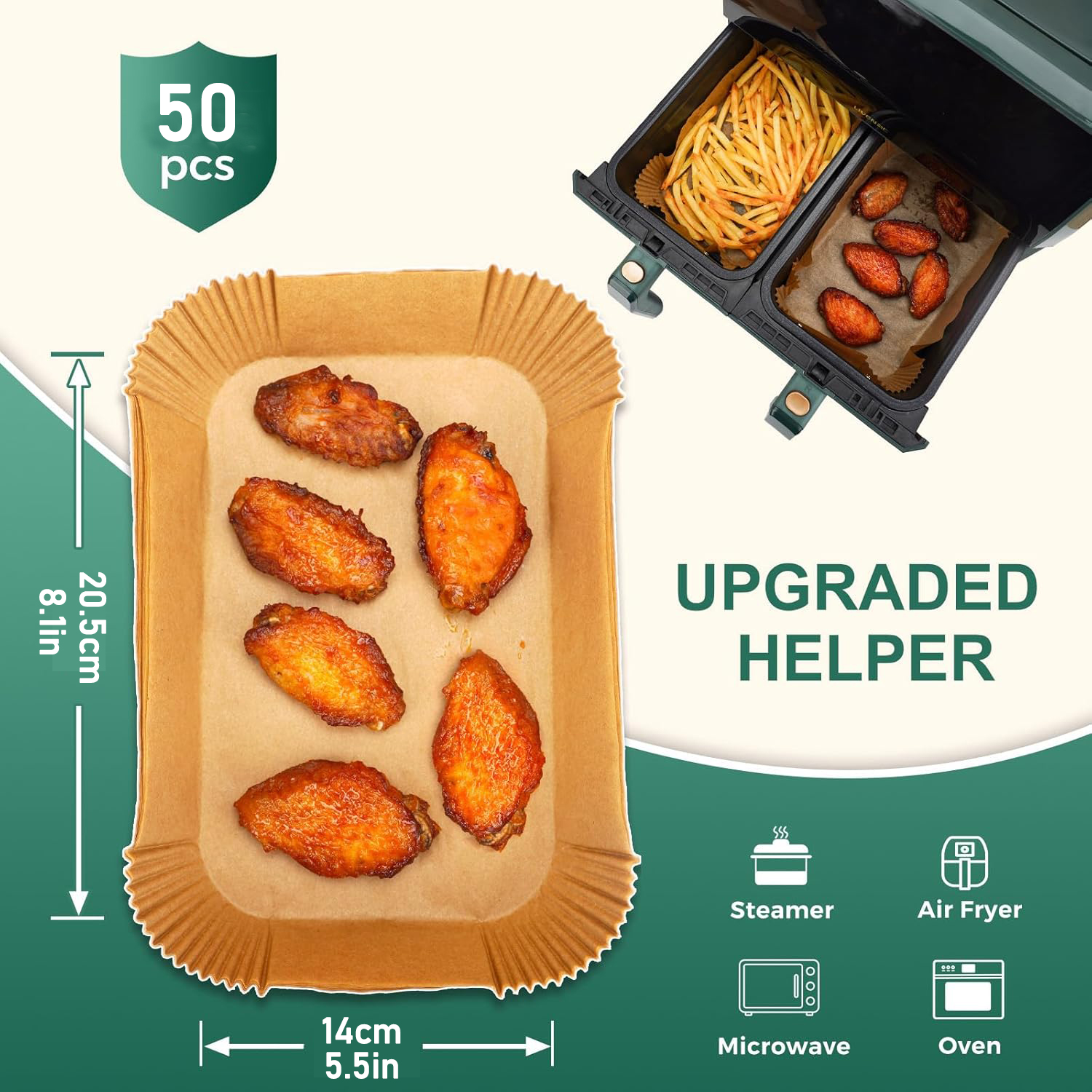 Air fryer Paper 8-10L Rectangl – Air Fryer 5L Digital Bewertung und Preis
